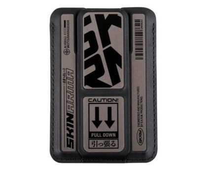 Etui / obudowa na smartfona Skinarma Kado Kira Kobai Wallet Mag-Charge Grip Stand gunmetal